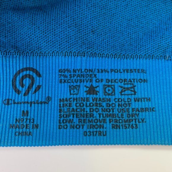 C9 Champion Blue Camo Seamless Sports Bra - Picture 5 of 7